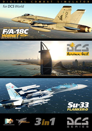 DCS: F/A-18C Hornet, DCS: Persian Gulf Map, and Su-33 for DCS World Bundle Pack